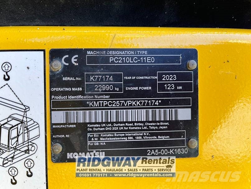 Komatsu PC 210 LC-11 Rupsgraafmachines