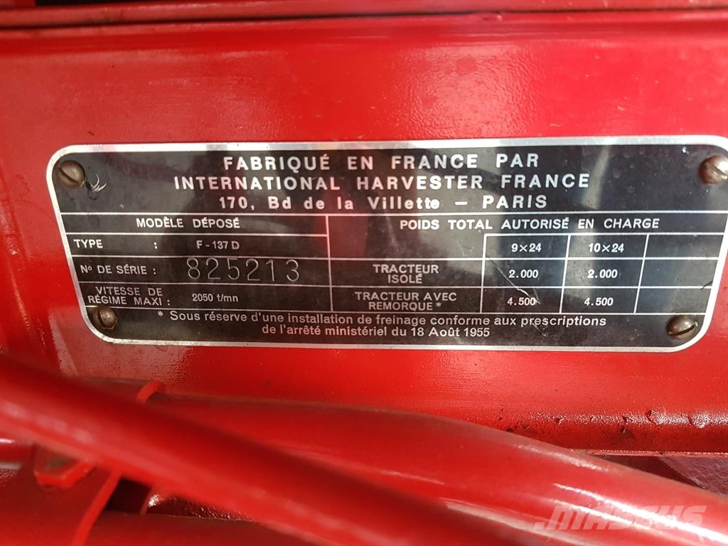 McCormick F 137 D Tractoren