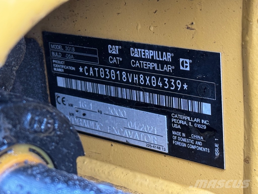CAT 301.8 A/C Mini bagri <7t