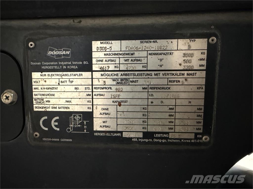Doosan D30S-5 Dīzeļa autoiekrāvēji