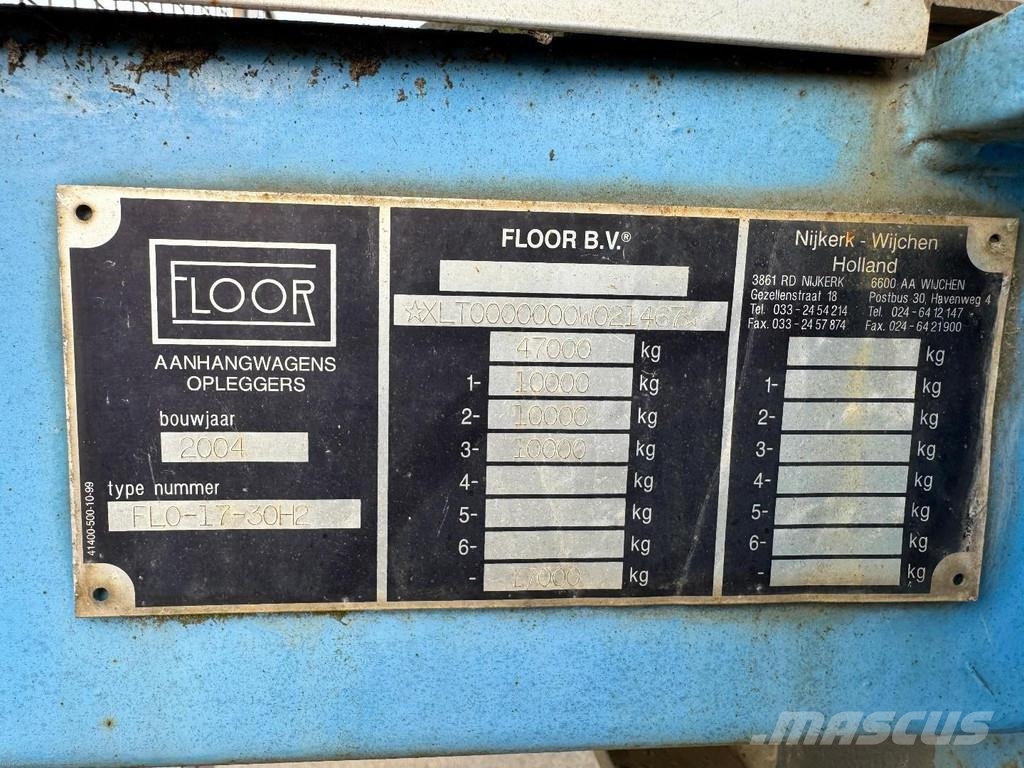 Floor FLO-17-30H2 3 AXLE SAF 平台/側卸半拖車