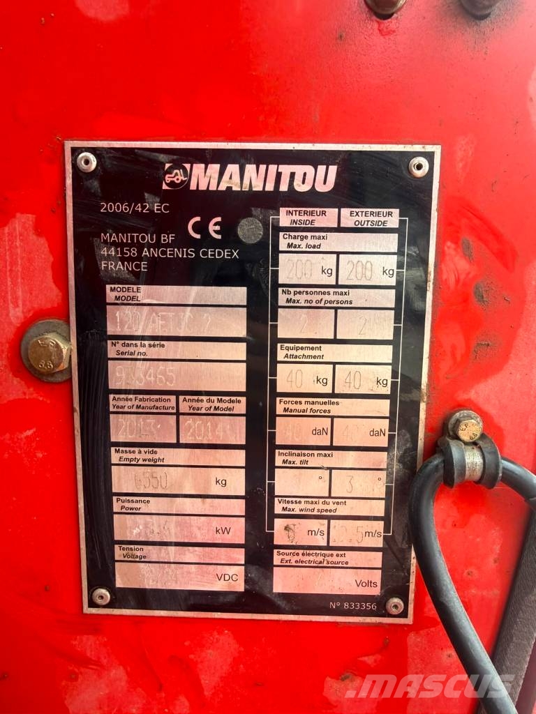 Manitou 120 AET JC 3D Knikarmhoogwerkers