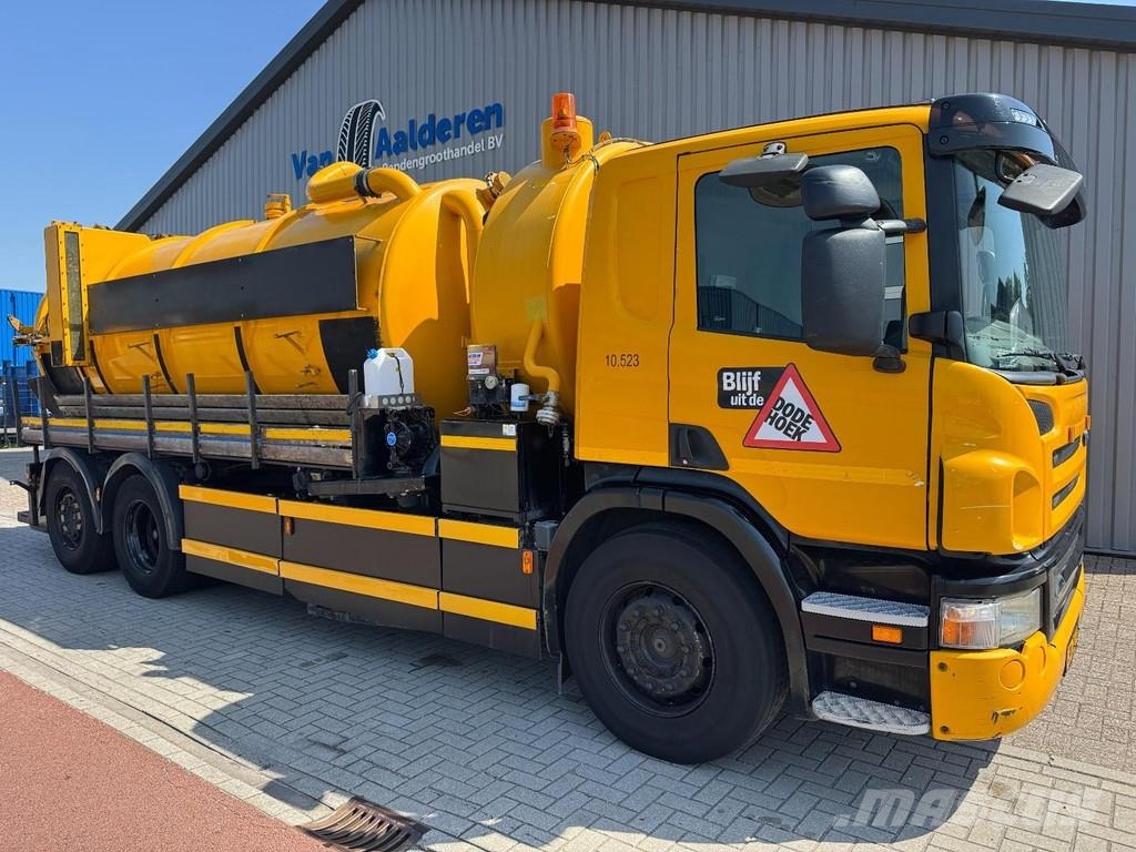 Scania P114-340 6x2 Saug- / Druck, Vacuum, 15.000 Ltr + C Camiones aspiradores/combi