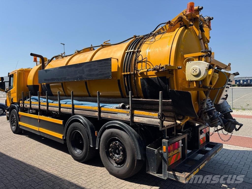 Scania P114-340 6x2 Saug- / Druck, Vacuum, 15.000 Ltr + C Camiones aspiradores/combi