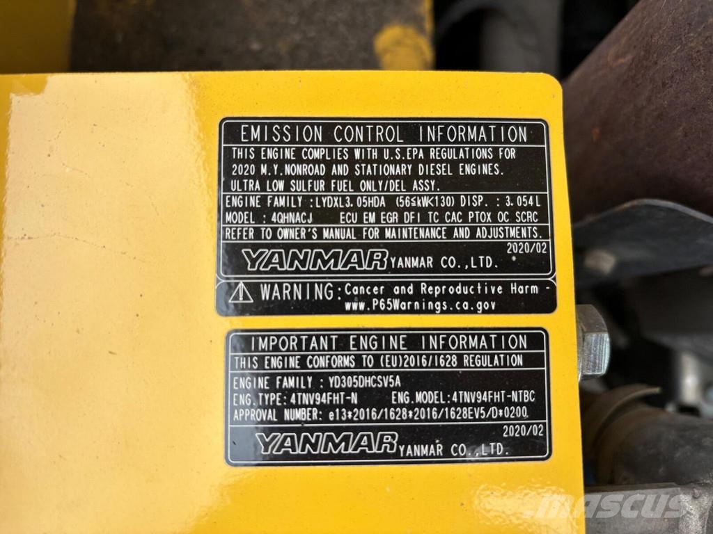 Yanmar C50R-5A TV Vikšrinė savivartė technika