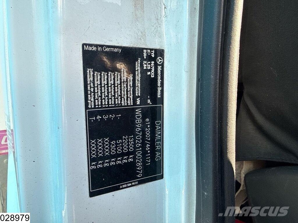 Mercedes-Benz Atego 1318 EURO 6, Palfinger Furgoonautod