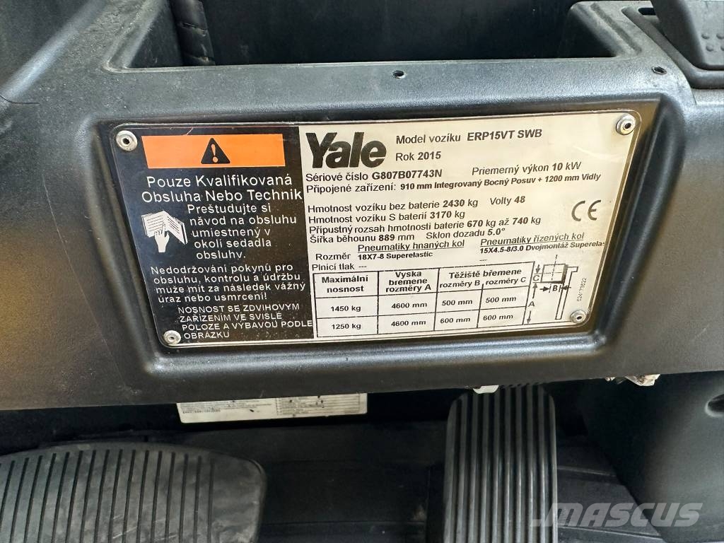 Yale ERP15VT Elektrische heftrucks
