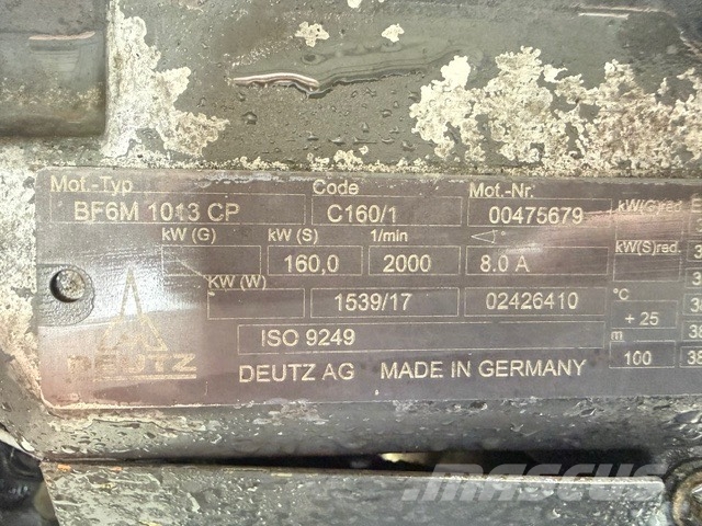 Deutz BF6M1013CP USED ENGINE O&K RH12 Motori za građevinarstvo