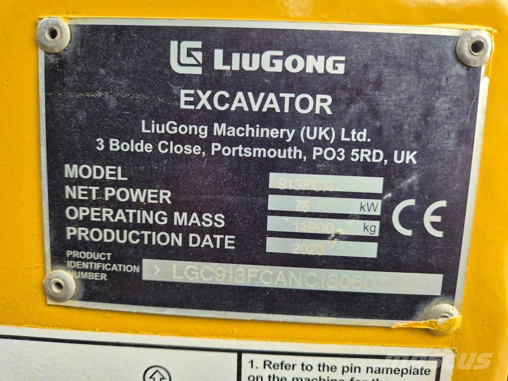 LiuGong 913 FCR Εκσκαφείς με ερπύστριες