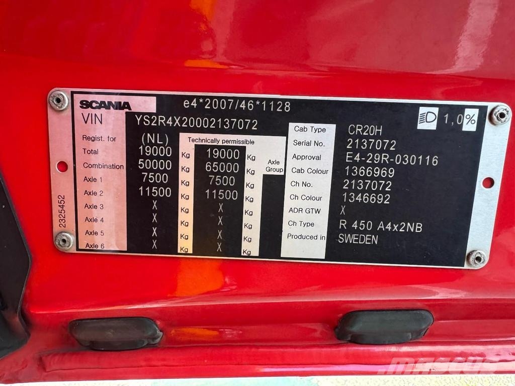 Scania R450 4X2 EURO 6 Sattelzugmaschinen