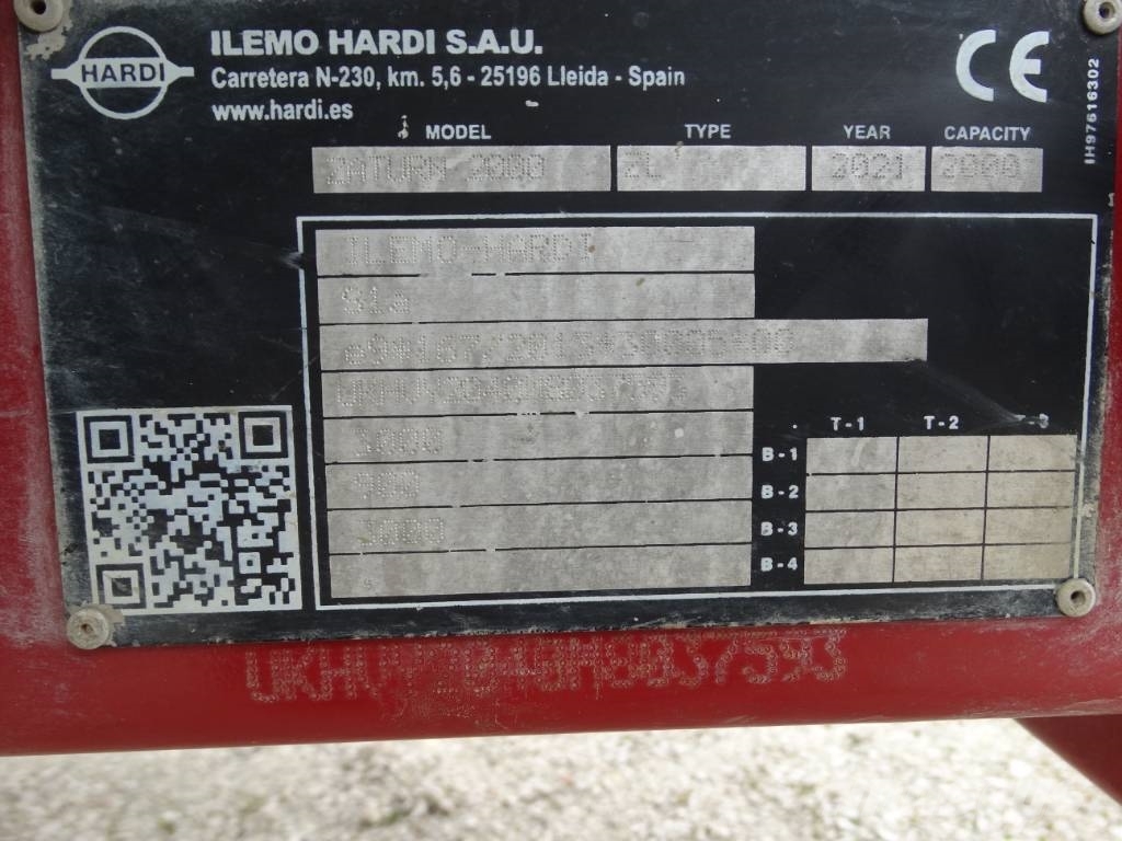 Hardi Zaturn Plus 2000 Прицепные опрыскиватели