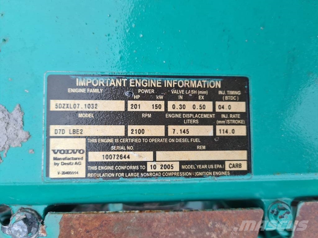Volvo D7D LBE2 Engine for Volvo L120E, L110E Wheel loade Двигатели