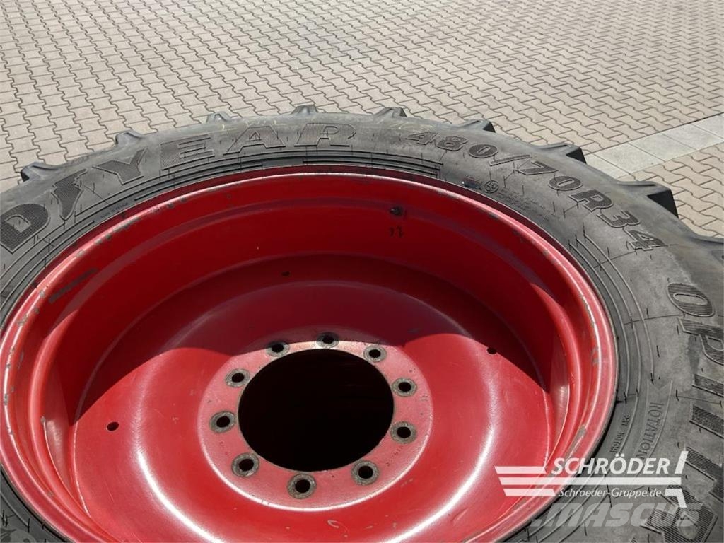 Fendt KOMPLETTRÄDER 2X 480/70R34 GOODYEAR الإطارات والعجلات والحافات