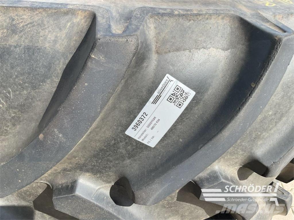 Fendt KOMPLETTRÄDER 2X 480/70R34 GOODYEAR الإطارات والعجلات والحافات
