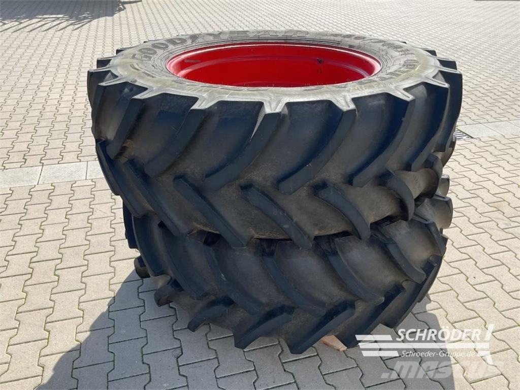Fendt KOMPLETTRÄDER 2X 480/70R34 GOODYEAR الإطارات والعجلات والحافات