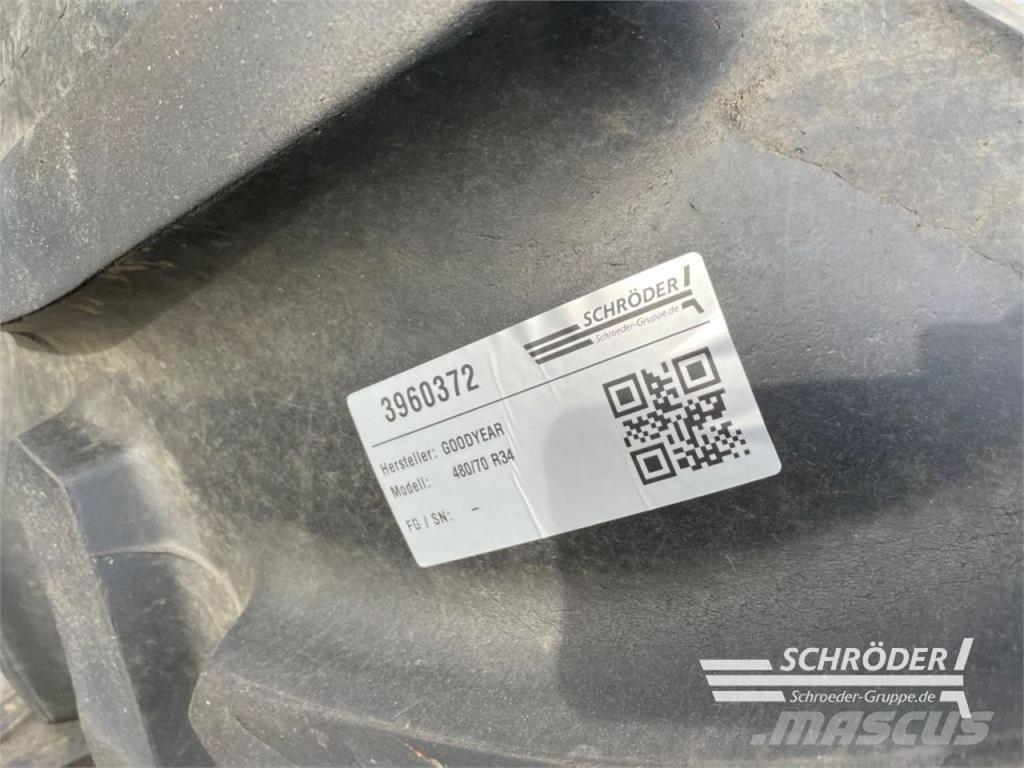 Goodyear KOMPLETTRÄDER 2X 480/70R34 GOODYEAR 輪胎、車輪和輪圈
