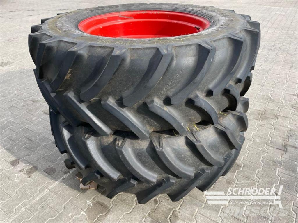 Goodyear KOMPLETTRÄDER 2X 480/70R34 GOODYEAR 輪胎、車輪和輪圈