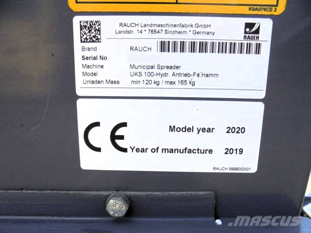 Rauch UKS 100 Splittstreuer Hamm Tandemwalzen