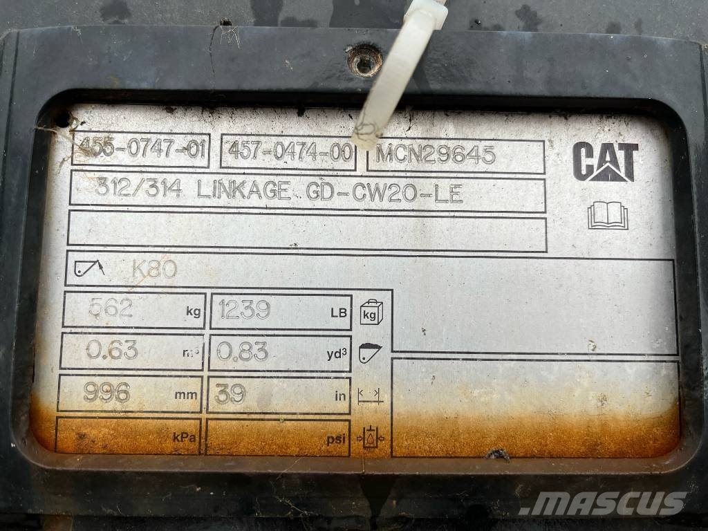 CAT 314 CAT Bucket CW20 Buckets