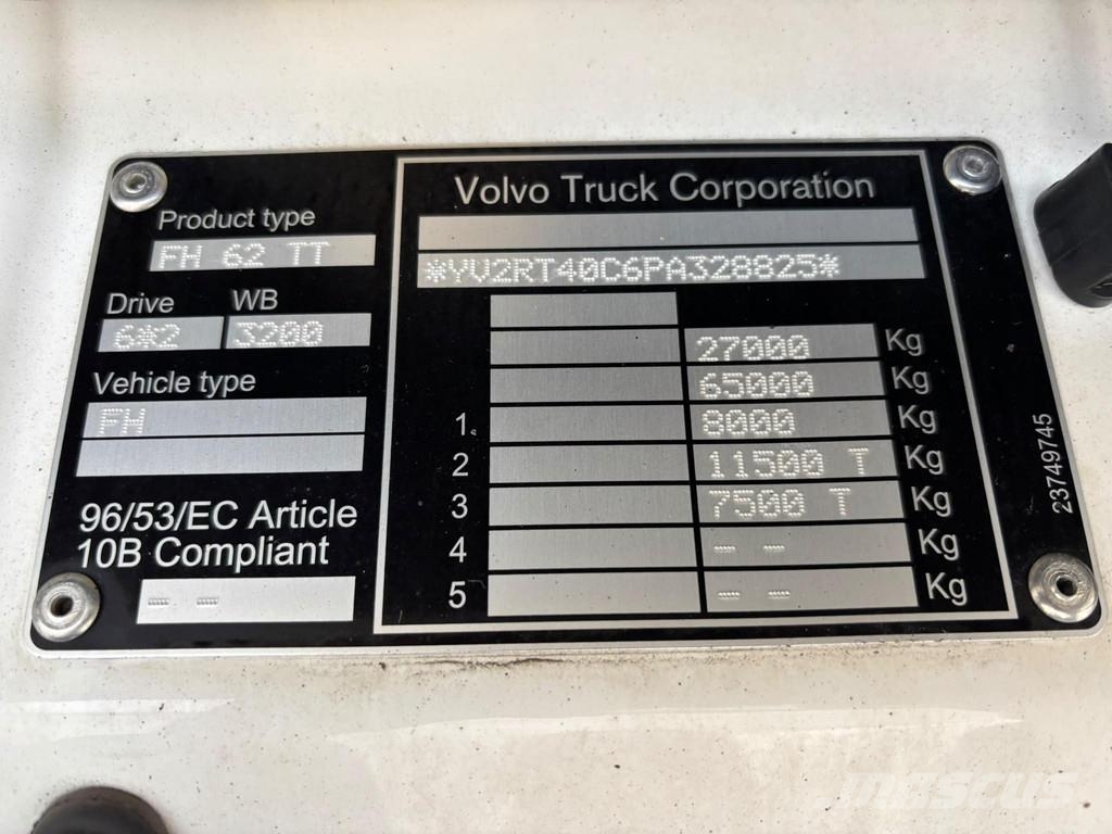 Volvo FH 500 6x2 GLOBE XL / RETARDER / DOUBLE BOGIE Traktorske jedinice