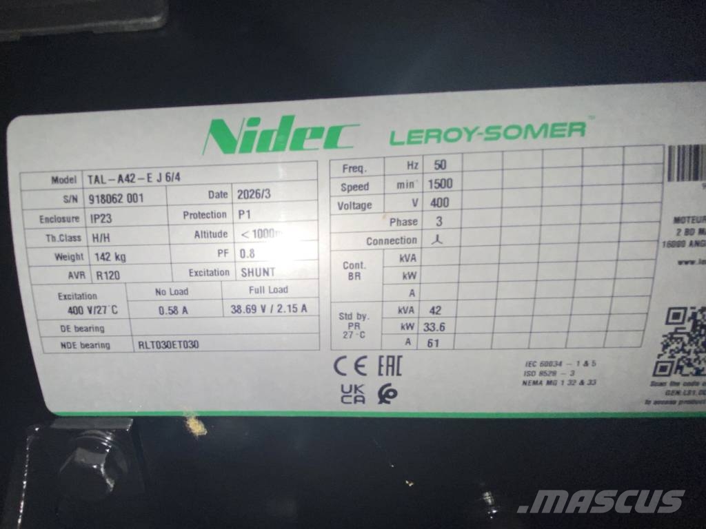 Cummins 4BT3.9-G2 - 45 kVA Generator - DPX-19831 Diesel Generators