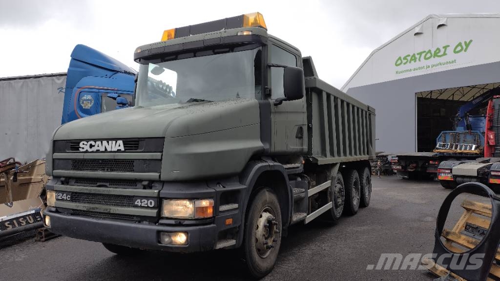 Scania T124 8x4 RKP louhos lava 덤프 트럭