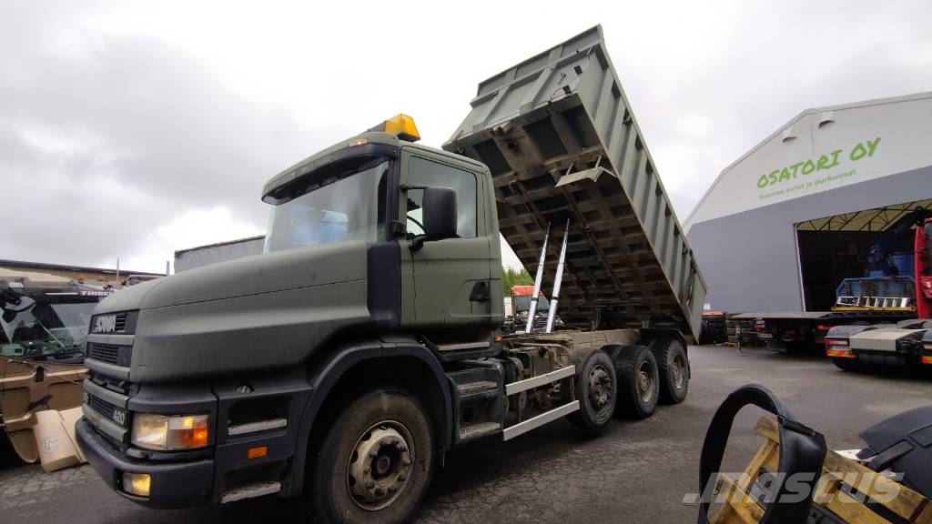 Scania T124 8x4 RKP louhos lava 덤프 트럭