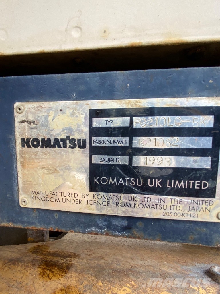 Komatsu PC210LC-5K Crawler excavators
