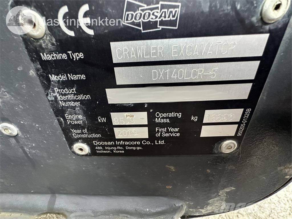 Doosan DX 140 LCR-5 Excavadoras sobre orugas
