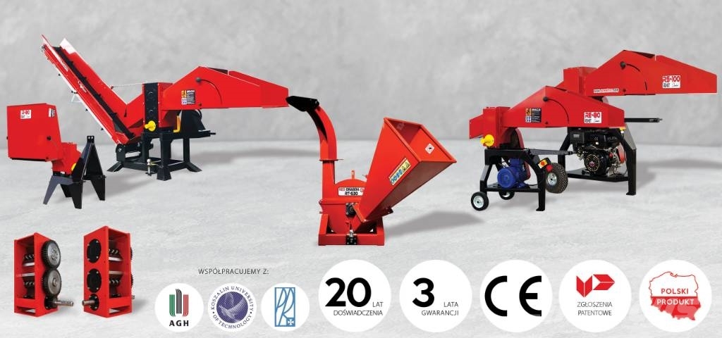 REMET RED DRAGON RP-120 PTO Koksnes šķeldotāji