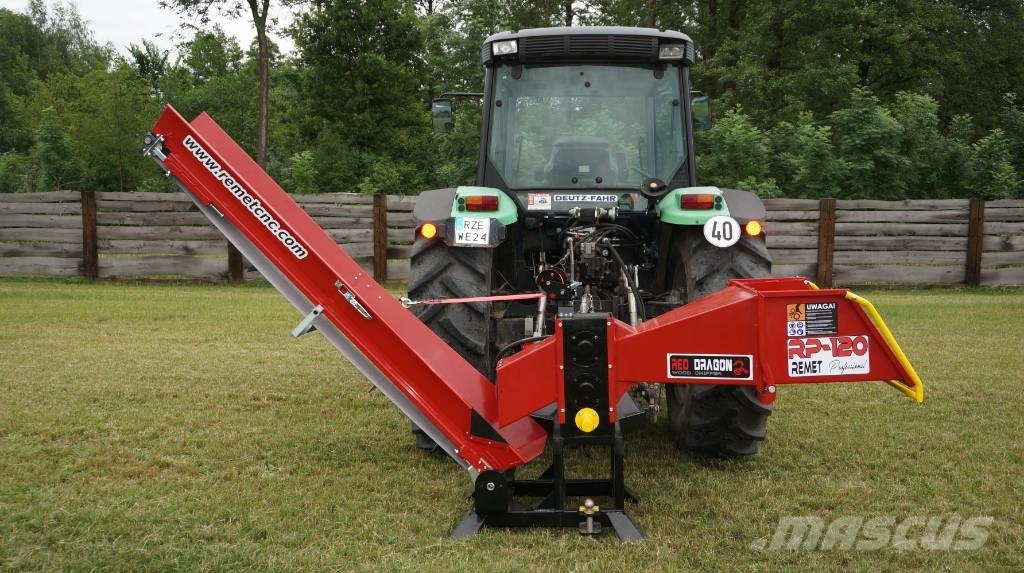 REMET RED DRAGON RP-120 PTO Koksnes šķeldotāji