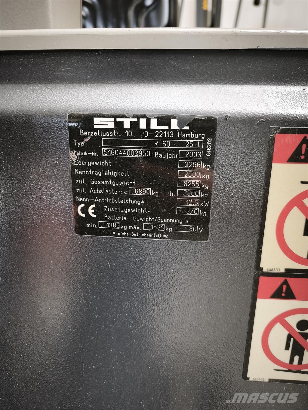 Still R 60-25L Electric forklifts