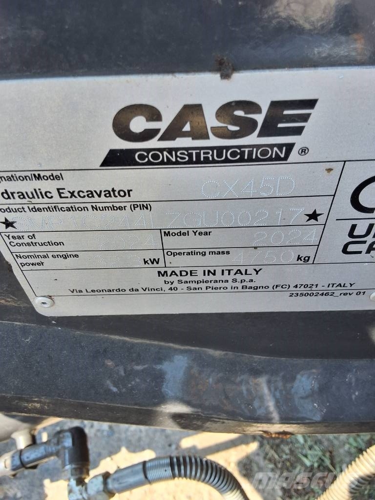 CASE CX 45 D Мини екскаватори < 7 т