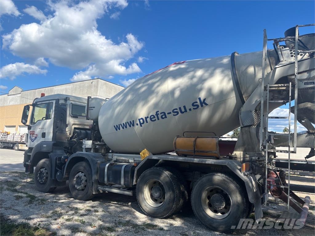 MAN TGS 35.420 8X4 BB شاحنات بمقصورة وهيكل