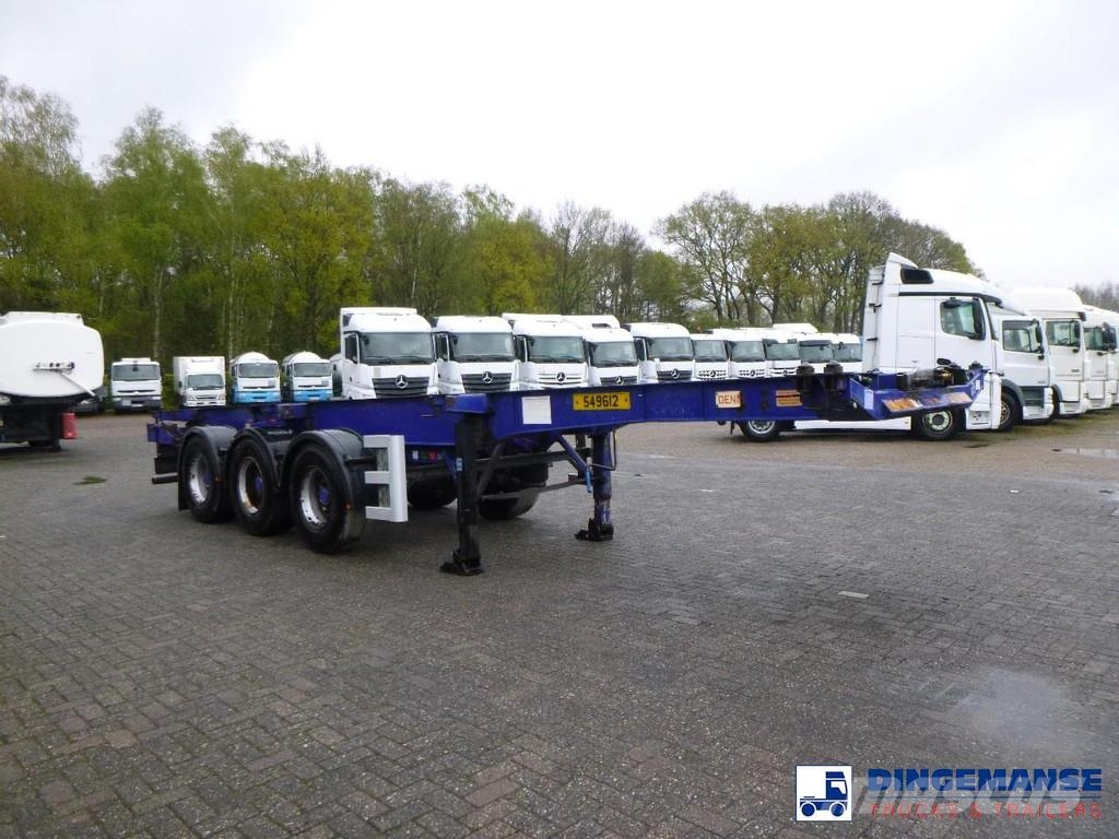 Dennison 3-axle container trailer 20-30-40-45 ft Kontejnerske poluprikolice