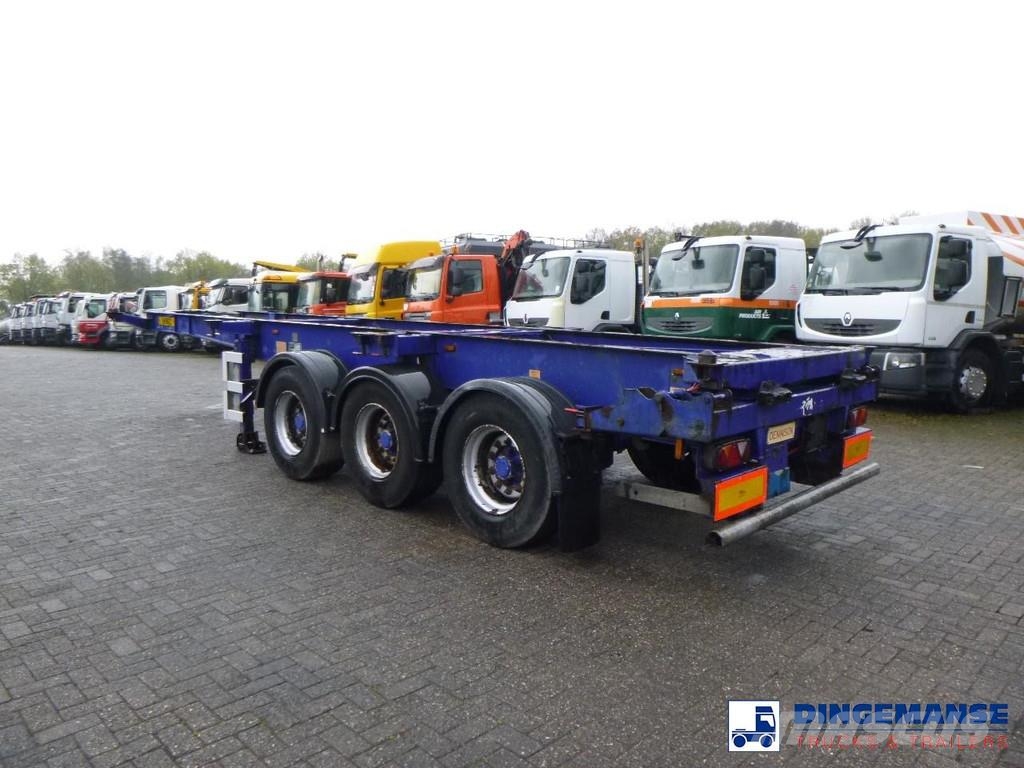 Dennison 3-axle container trailer 20-30-40-45 ft Kontejnerske poluprikolice