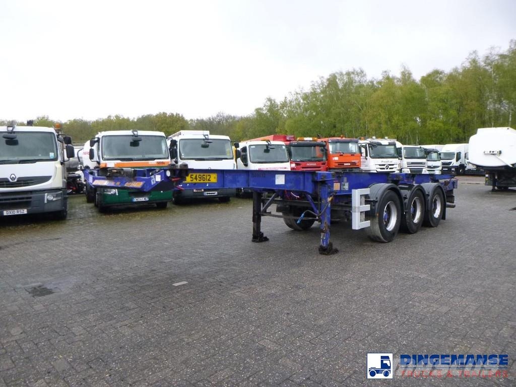 Dennison 3-axle container trailer 20-30-40-45 ft Kontejnerske poluprikolice