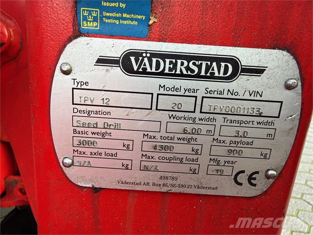 Väderstad Tempo V12 inklusive FH 2200 Ostale poljoprivredne mašine