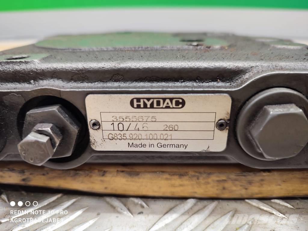 Fendt 828 VARIO Front linkage valve HYDAC G835920100021 Hydraulik