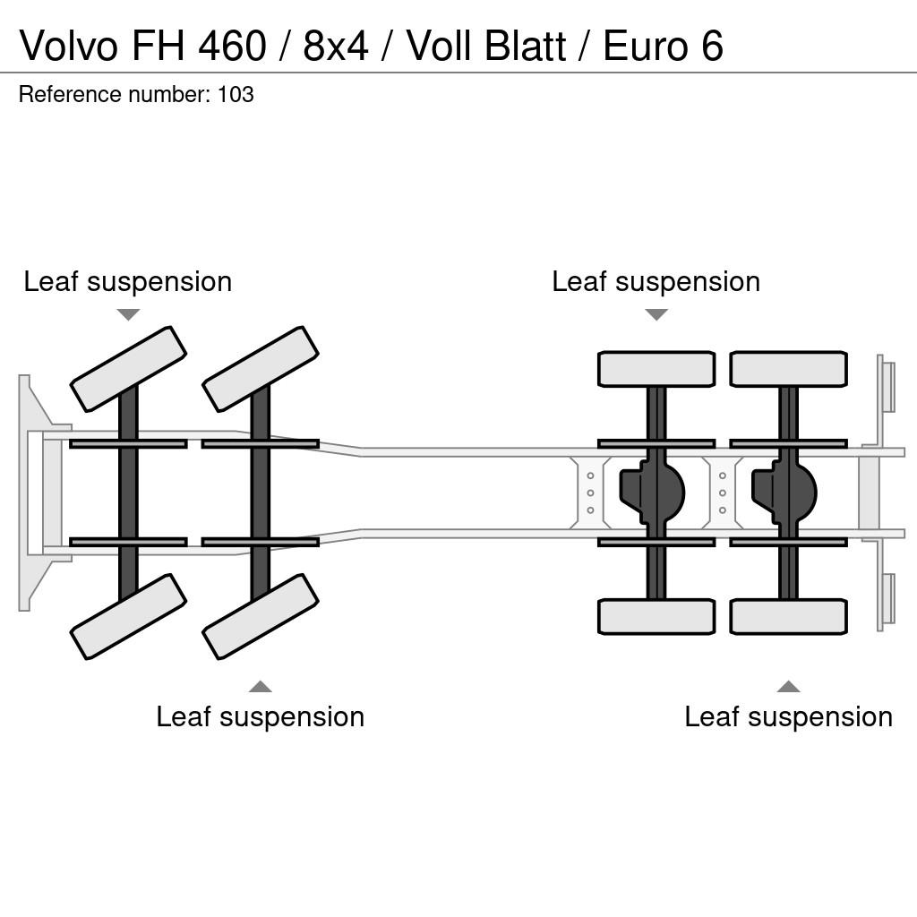 Volvo FH 460 / 8x4 / Voll Blatt / Euro 6 Шасі з кабіною