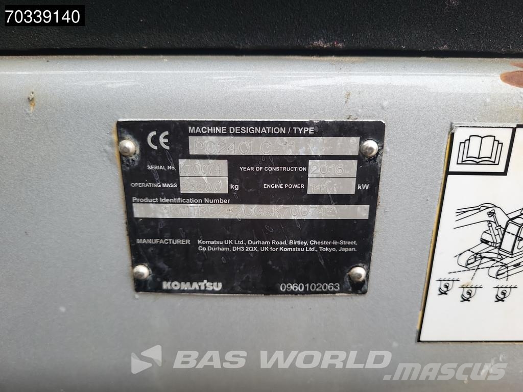 Komatsu PC240 LC-11 Kāpurķēžu ekskavatori