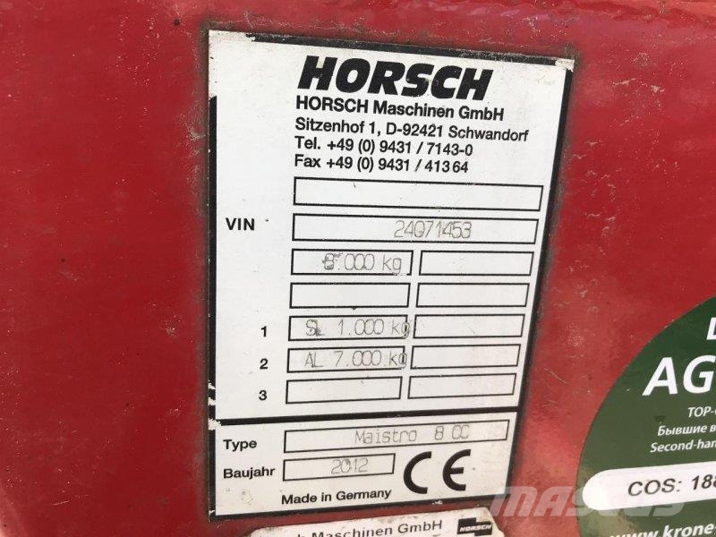 Horsch Maistro 8CC Precisiezaaimachines