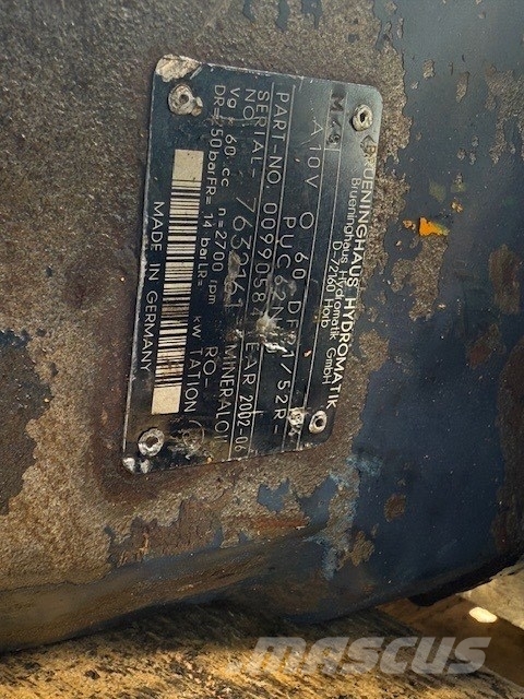 Brueninghaus Hydromatik A6VE160 USED TRAVEL MOTOR Hydraulics
