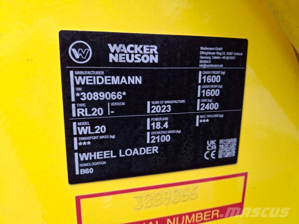 Wacker Neuson WL 20 Cargadoras sobre ruedas
