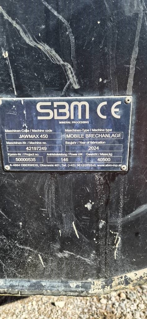 SBM JAWMAX 450 Mobile crushers