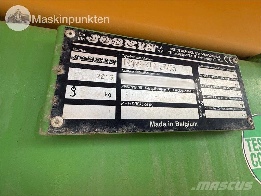 Joskin TRANS-KTP 27/65 Самосвальні причепи