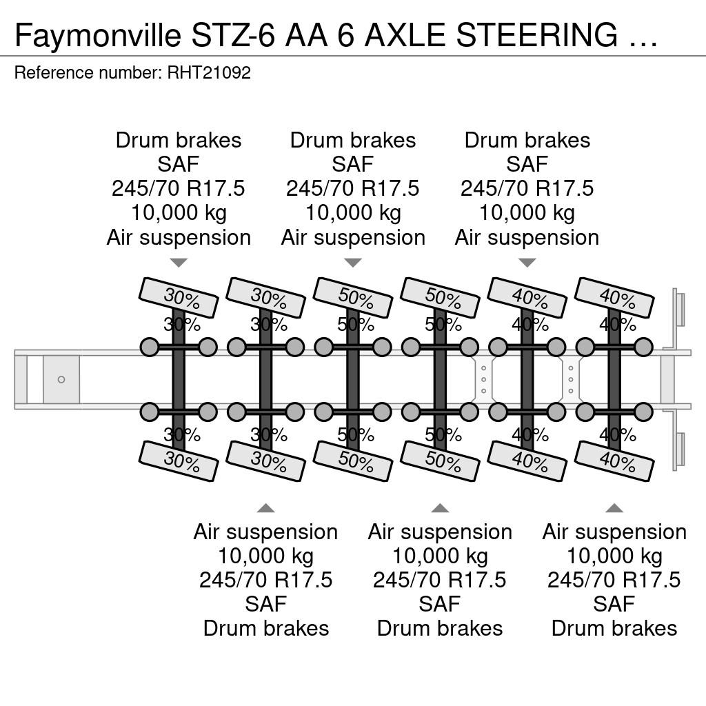 Faymonville STZ-6 AA 6 AXLE STEERING SAF - DOUBLE EXTENDABLE 8 Низькорамні напівпричепи