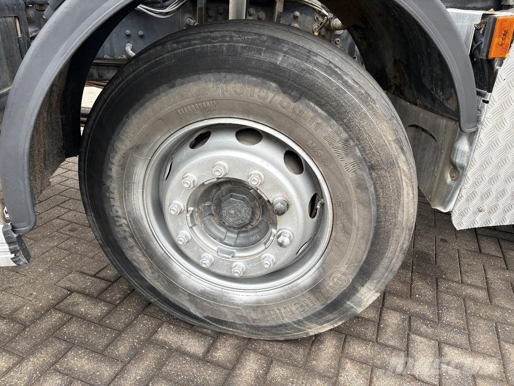 Scania P 410 + FASSI F 165 - 2X EXT. + 8X4 + HOOK ARM SYS Rol kiper kamioni s kukama za dizanje