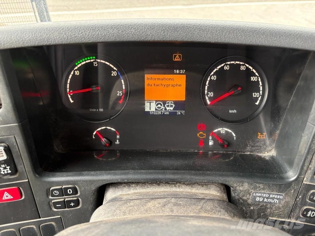 Scania P 410 + FASSI F 165 - 2X EXT. + 8X4 + HOOK ARM SYS Rol kiper kamioni s kukama za dizanje