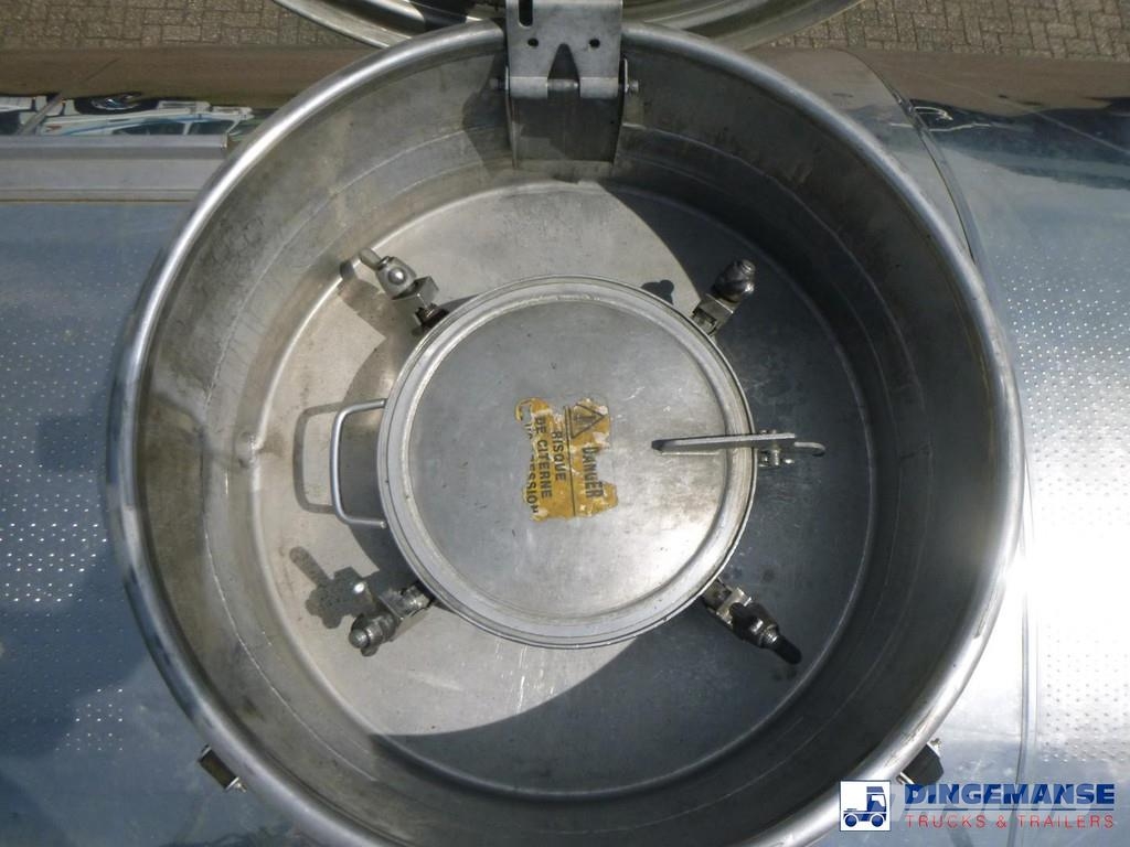 Magyar Chemical tank inox L4BH 32.5 m3 / 1 comp Semi remorque citerne